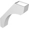 Ekena Millwork 6-in. W x 26-in. D x 34-in. H Legacy Architectural Grade PVC Knee Brace BRCP06X26X34LEC - alternate 2